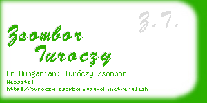 zsombor turoczy business card